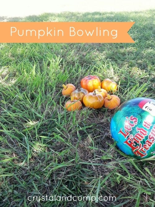 Fall Activities for Kids: Pumpkin Bowling 