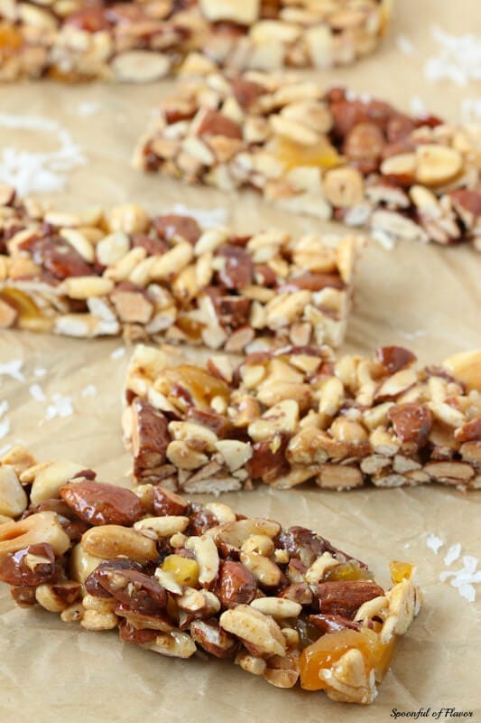 Mango Coconut Nut Bars - Delicious and packed full of yummy protein for busy days!