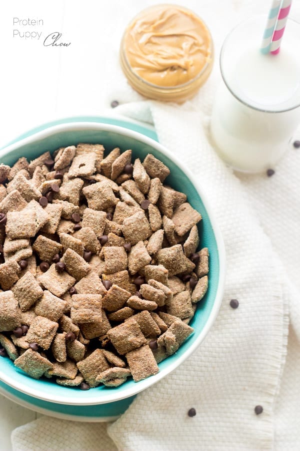 Protein Puppy Chow! Healthy snack mix that's chock full of protein!